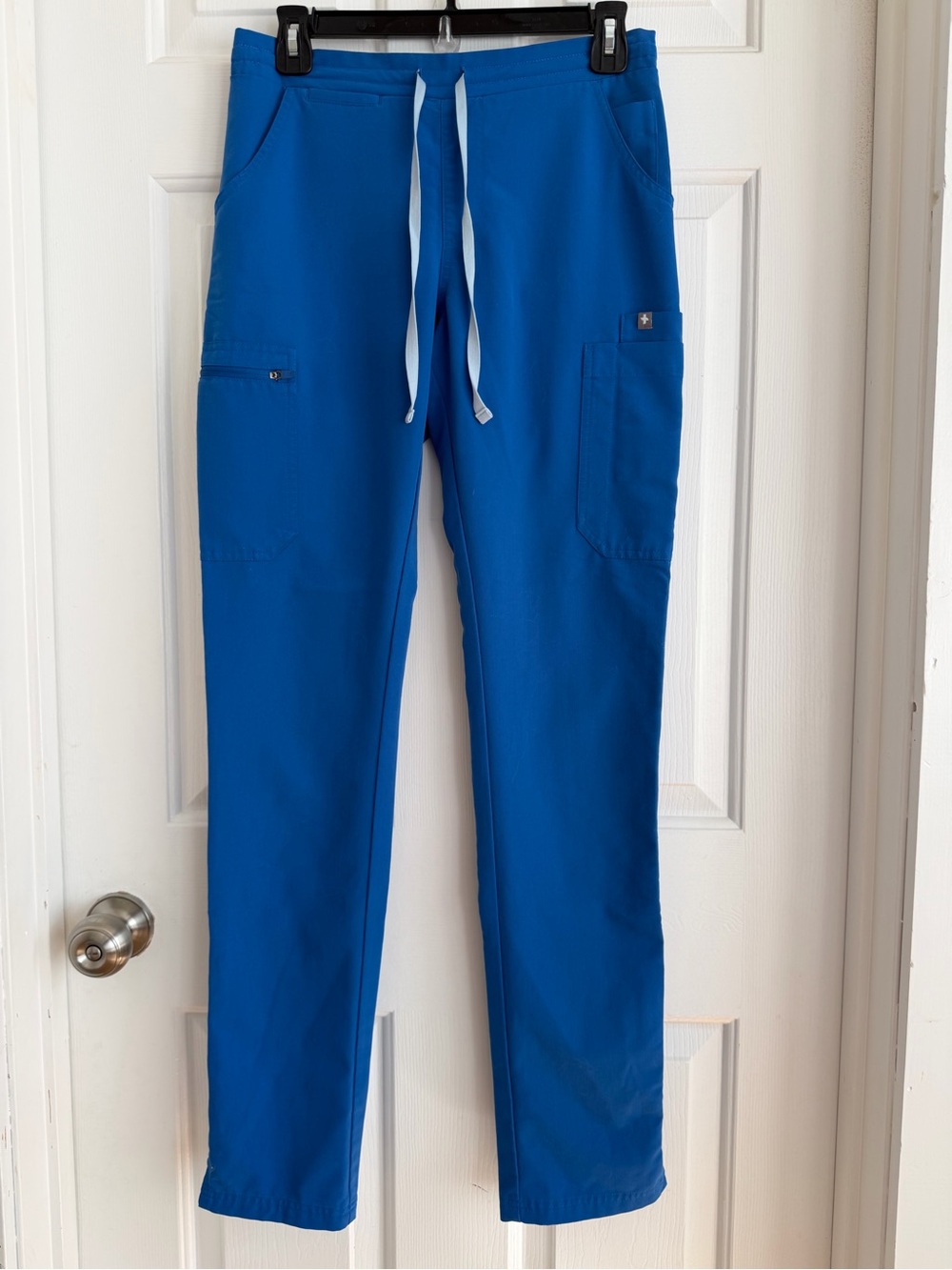 Figs women's Royal Blue Yola High rise skinny leg scrub pant